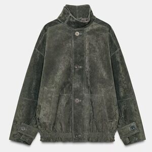 Zara Leather Collection 100% Suede Jacket